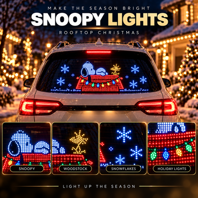 Snoopy Lights — Car Window LED Display Kit