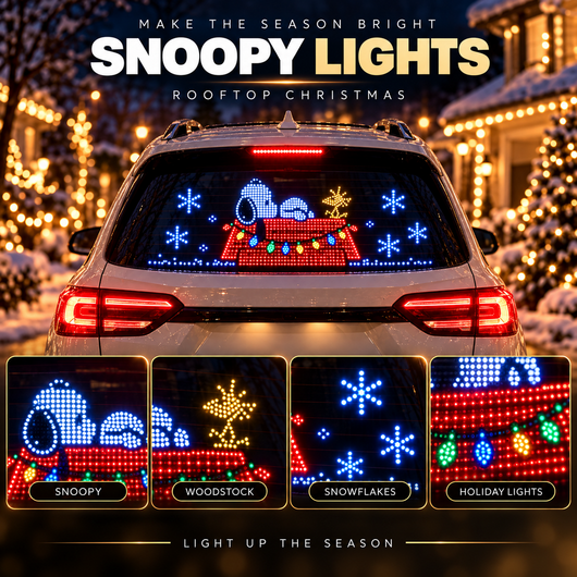 Snoopy Lights — Car Window LED Display Kit