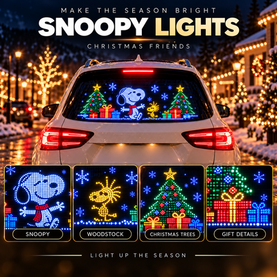 Snoopy Lights — Car Window LED Display Kit