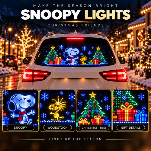 Snoopy Lights — Car Window LED Display Kit