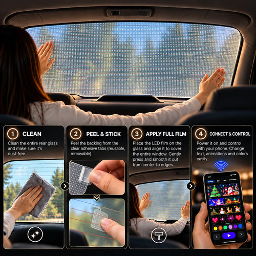 Snoopy Lights — Car Window LED Display Kit