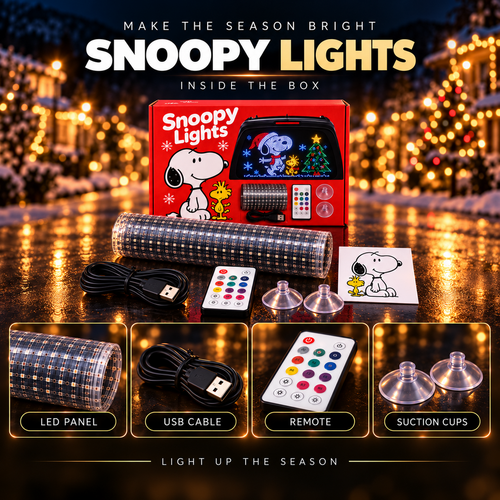 Snoopy Lights — Car Window LED Display Kit