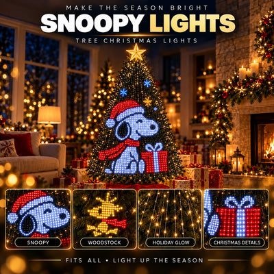 Snoopy Tree Lights holiday display